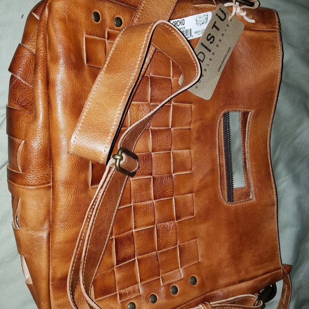 Nwt Bed Stu Leather Orchid Handbag